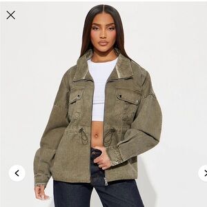 Olive Green Utility Jacket